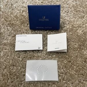Swarovski Crystal Tattoo Kit with Blue Box New in original box Crystal stickers